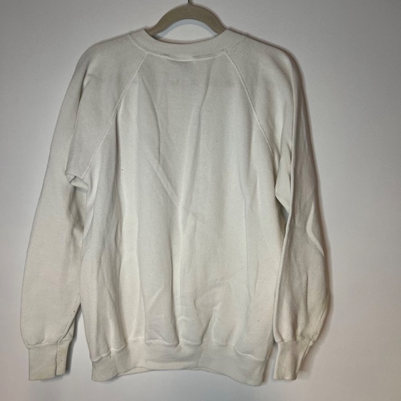 Vintage Old Fashioned Santa Claus Glitter Puffy Paint Sweatshirt - Picture 9 of 9